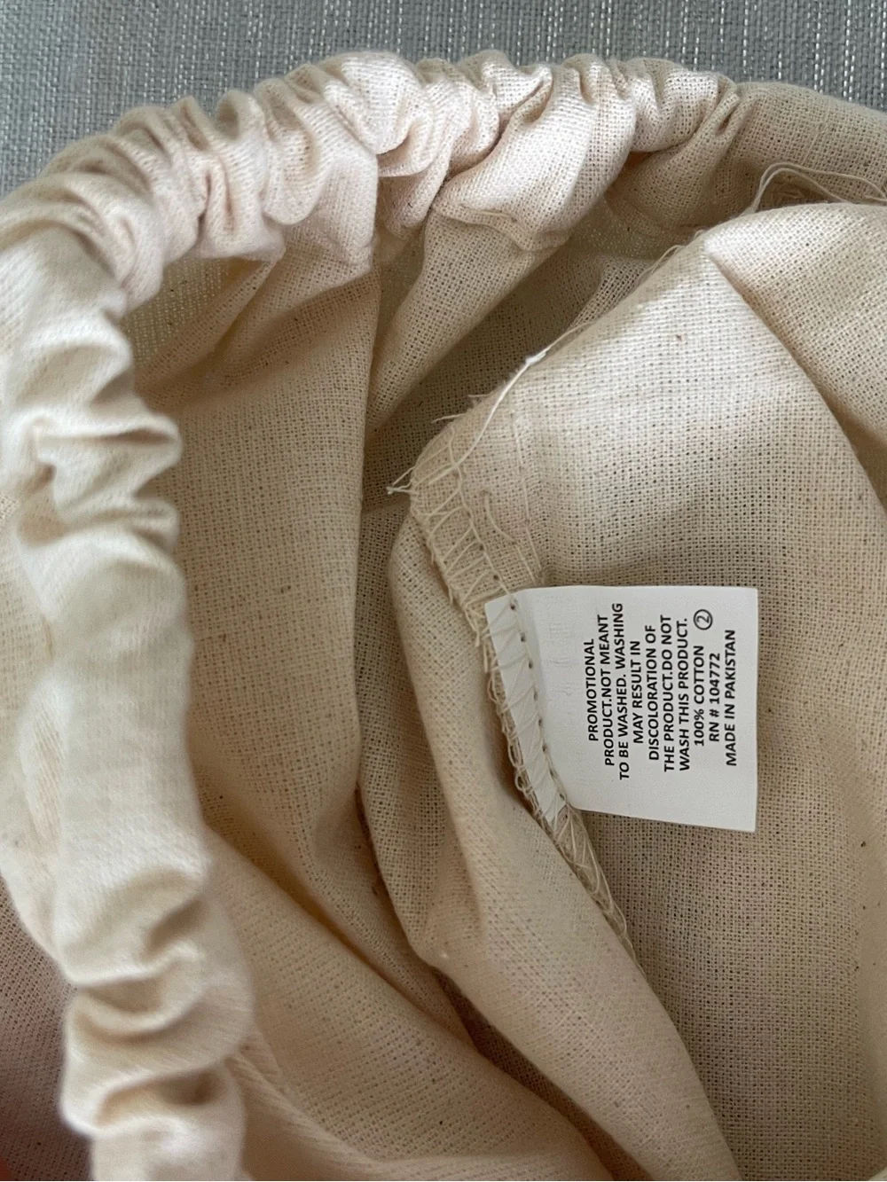 Beige canvas drawstring cotton backpacks 15 bag in total brand new never used